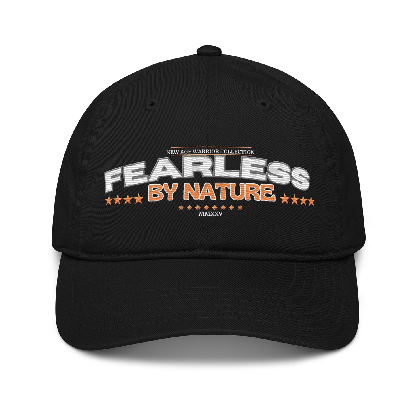 Nachhaltige Bio Baumwolle Baseball Cap - Fearless by Nature in der Farbe schwarz