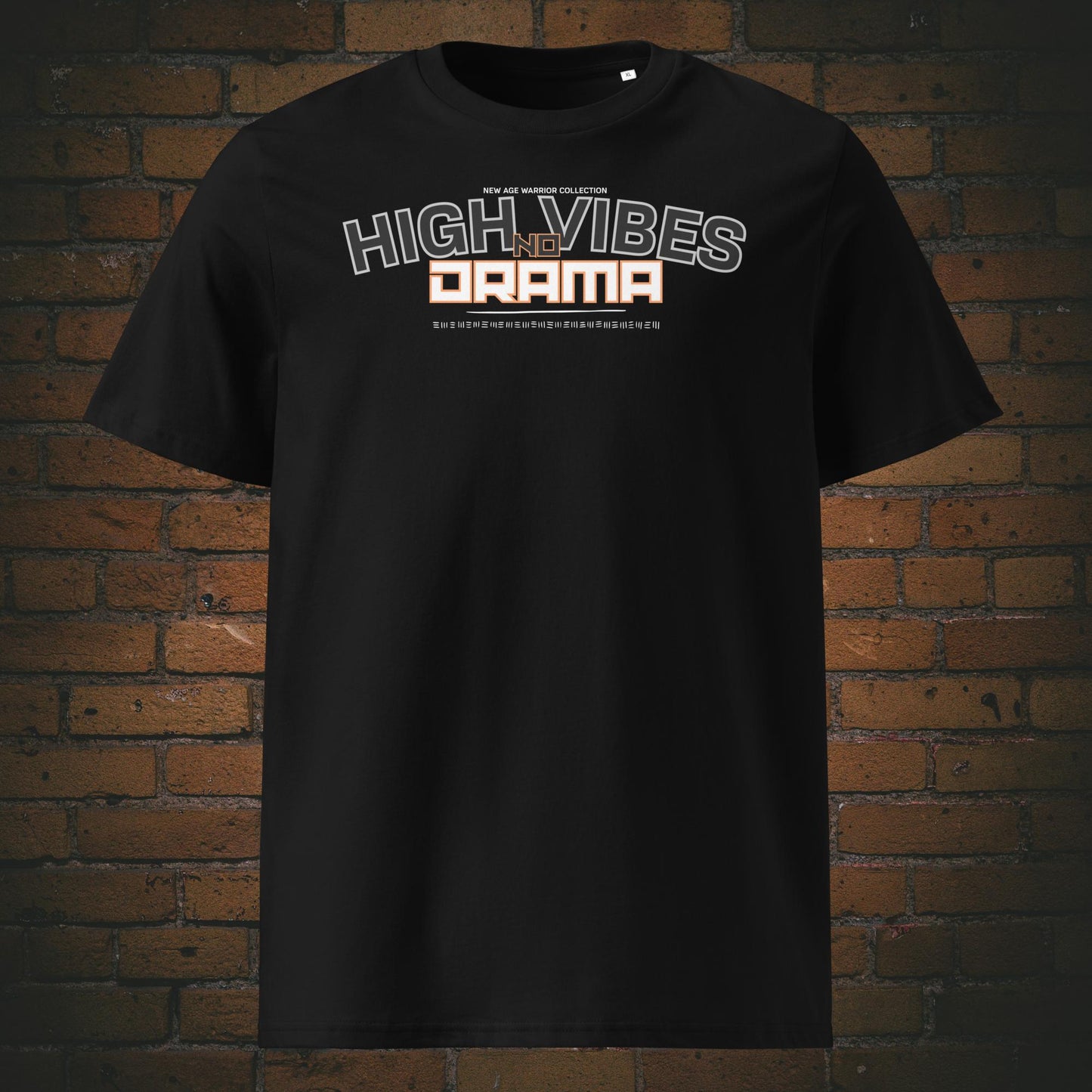 Spruch Bio-Baumwoll T-Shirt mit Statement Unisex - Druck auf schwarz