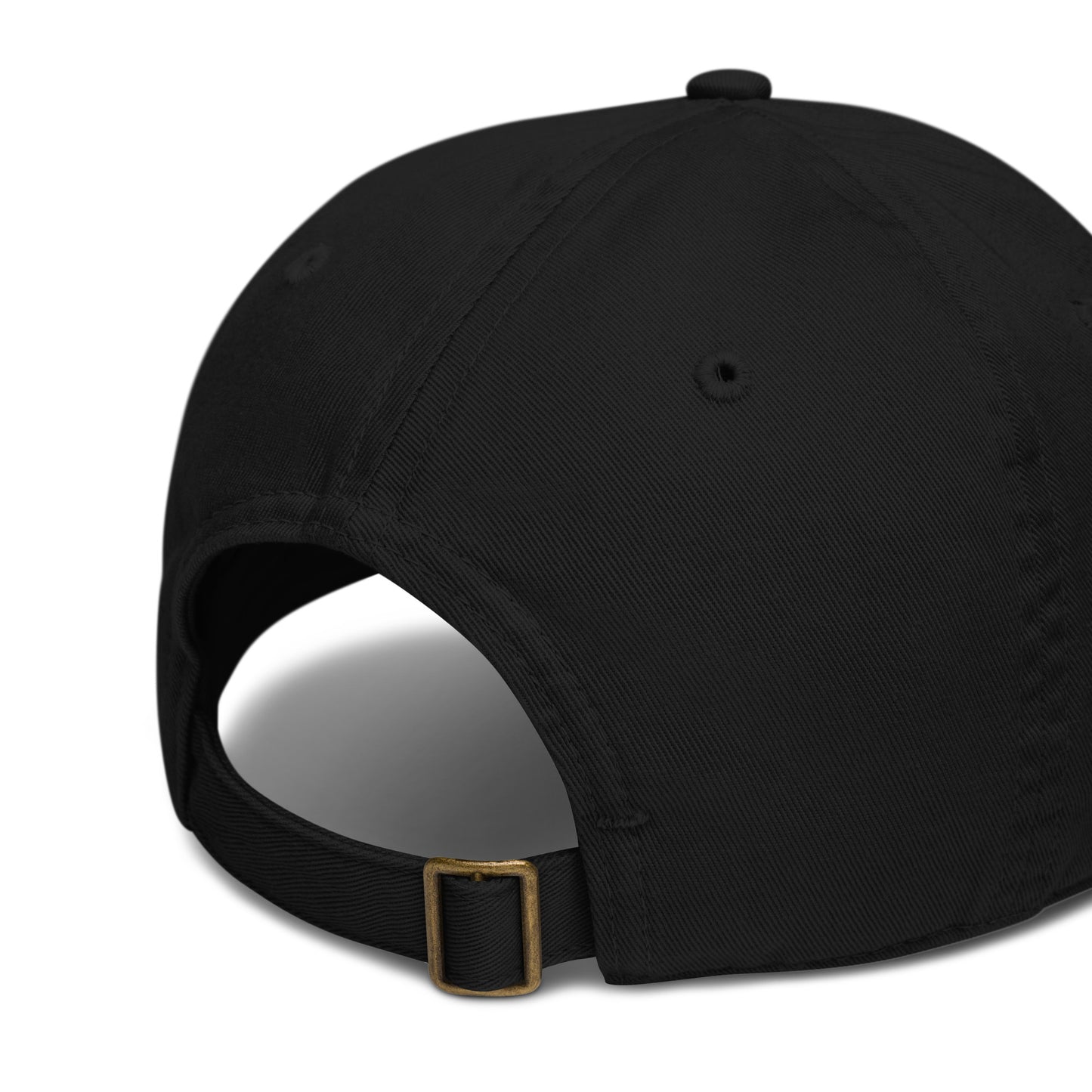 Nachhaltige Bio Baumwolle Baseball Cap - Spruch Born to Burn Limits in der Farbe schwarz Ansicht von Verschluss hinten
