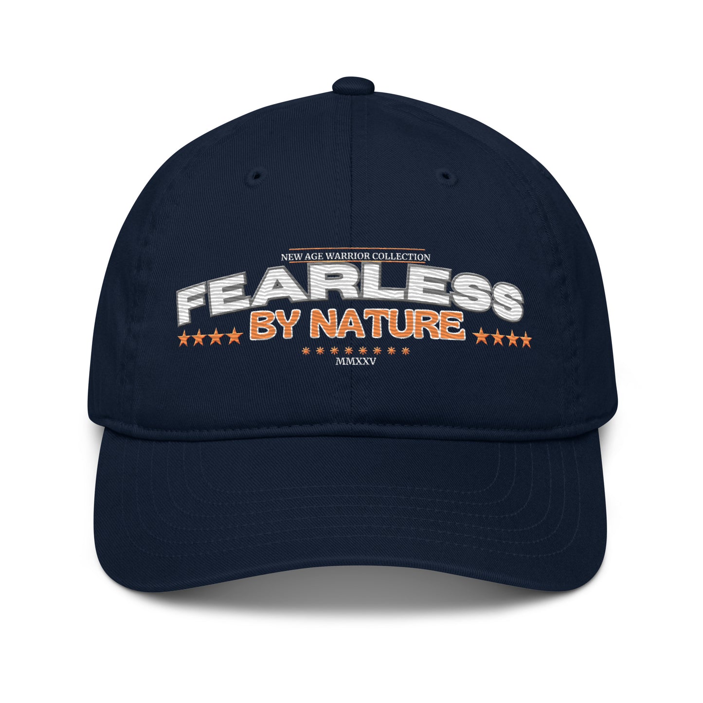 Nachhaltige Bio Baumwolle Baseball Cap - Fearless by Nature in der Farbe dunkelblau