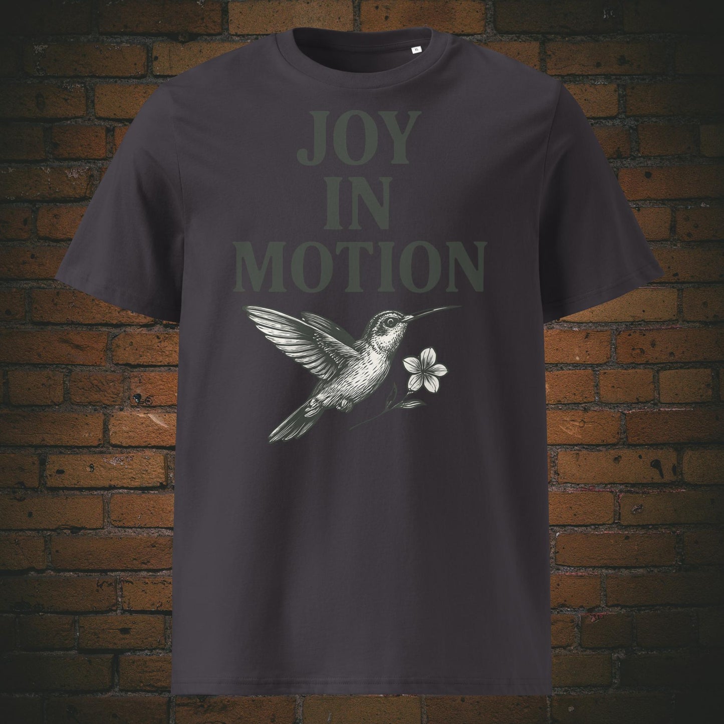 Kolibri Shirt mit Spruch Minimalistisch - T-Shirt in Farbe: anthrazit