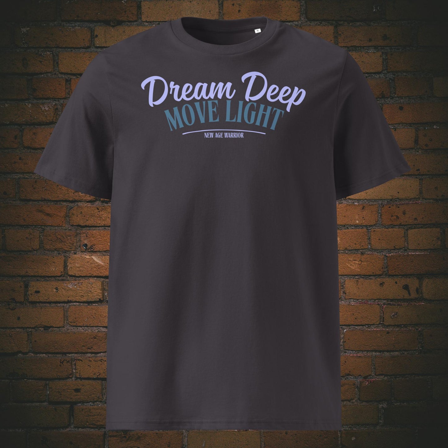 T-Shirt mit Spruch gedruckt auf Bio-Baumwolle in anthrazit