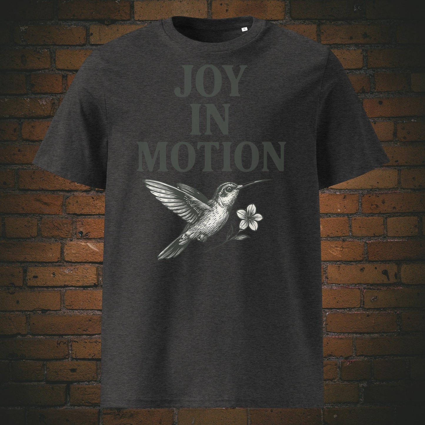 Kolibri Shirt mit Spruch Minimalistisch - T-Shirt in Farbe: dunkelgrau