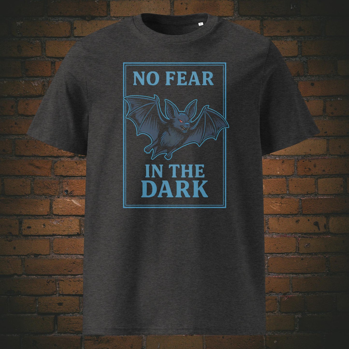 Urbanes Fledermaus Shirt mit Spruch - T-Shirt hat die farbe: dunkelgrau