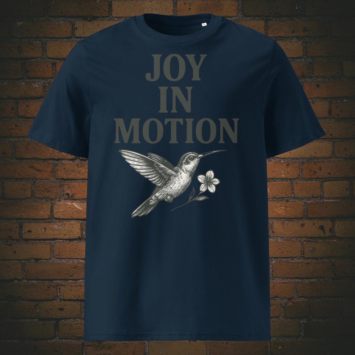 Kolibri Shirt mit Spruch Minimalistisch - T-Shirt in Farbe: dunkelblau