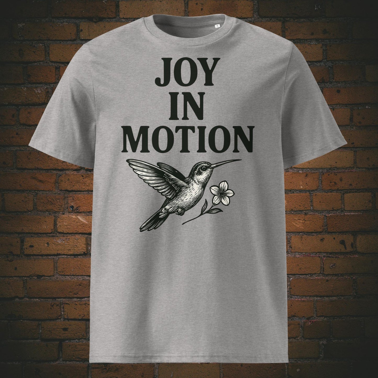 Kolibri Shirt mit Spruch Minimalistisch - T-Shirt in Farbe: hellgrau