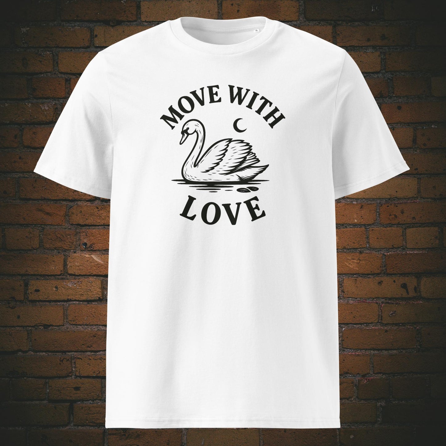 Schwan Shirt minmalistisch mit Spruch - T-Shirt hat die Farbe: