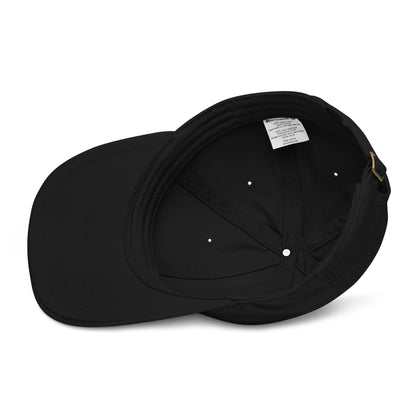 Nachhaltige Bio Baumwolle Baseball Cap - Spruch Born to Burn Limits in der Farbe schwarz Ansicht von Innen