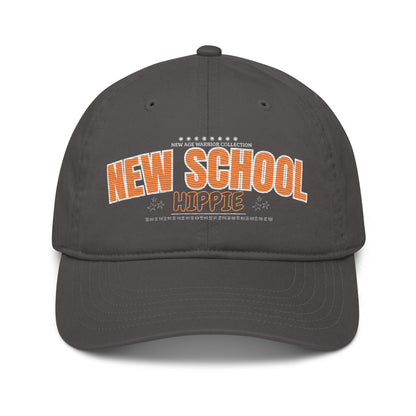 New School Hippie Cap – Nachhaltige Bio Baumwolle Baseball Cap in der Farbe grau