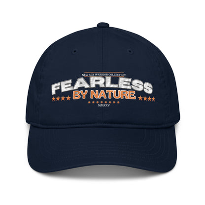 Nachhaltige Bio Baumwolle Baseball Cap - Fearless by Nature in der Farbe dunkelblau