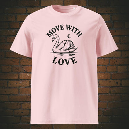 Schwan Shirt minmalistisch mit Spruch - T-Shirt hat die Farbe: rosa