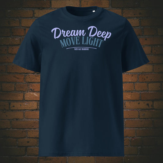 T-Shirt mit Spruch gedruckt auf Bio-Baumwolle in dunkelbau