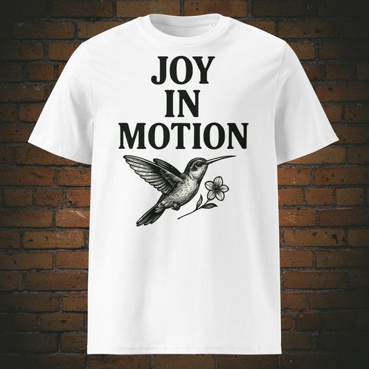 Kolibri Shirt mit Spruch Minimalistisch - T-Shirt in Farbe: weiß