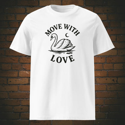Schwan Shirt minmalistisch mit Spruch - T-Shirt hat die Farbe: 